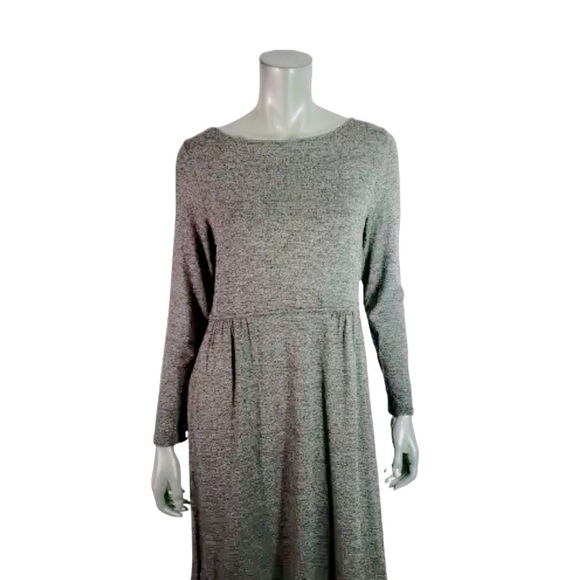 J. Jill Wearever Collection Grey Long Sleeve Dress - Picture 1 of 12